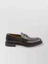 Gucci Web-stripe Leather Loafers In Brown