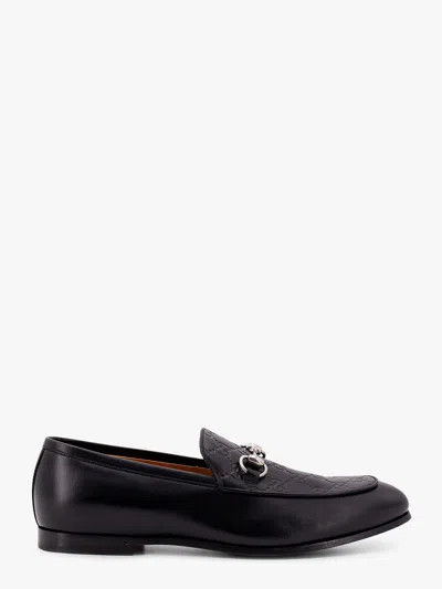 Gucci Leather Loafer With Iconic Frontal Horsebit In Brown