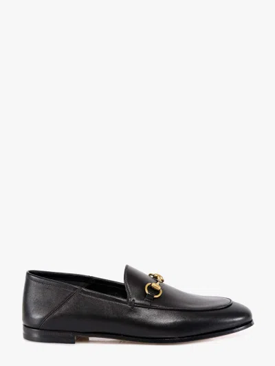 Gucci Leather Loafer With Iconic Horsebit In Black