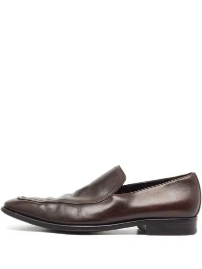 Pre-owned Gucci Leather Loafers