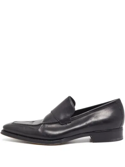 Pre-owned Gucci Leather Loafers
