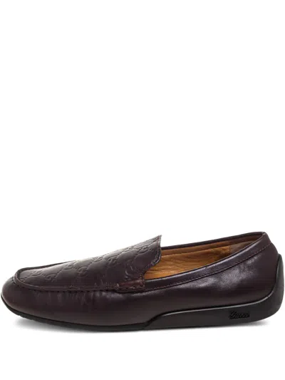 Pre-owned Gucci Leather Loafers