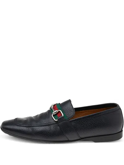 Pre-owned Gucci Leather Loafers