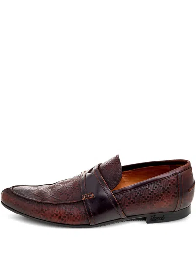 Pre-owned Gucci Leather Loafers