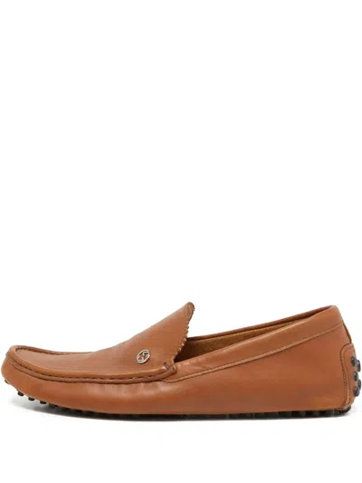 Pre-owned Gucci Leather Loafers