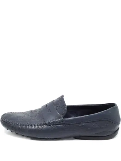 Pre-owned Gucci Leather Loafers