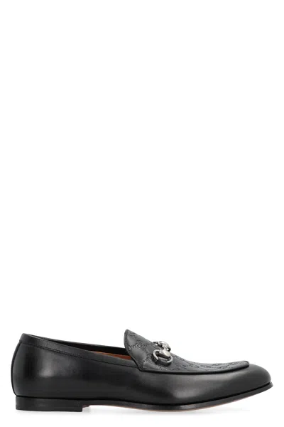 Gucci Leather Loafers In Black