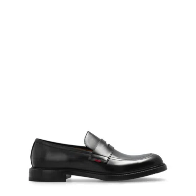 Gucci Leather Loafers In Black
