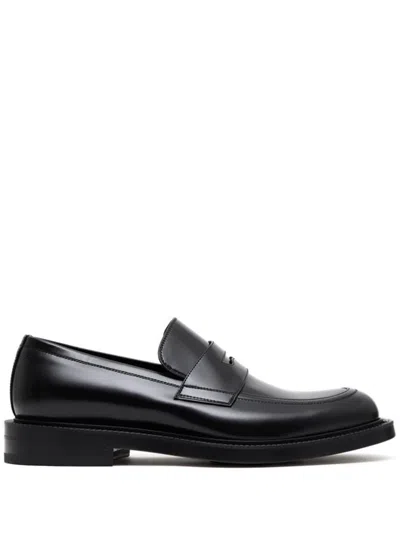 Gucci Leather Loafers In Black