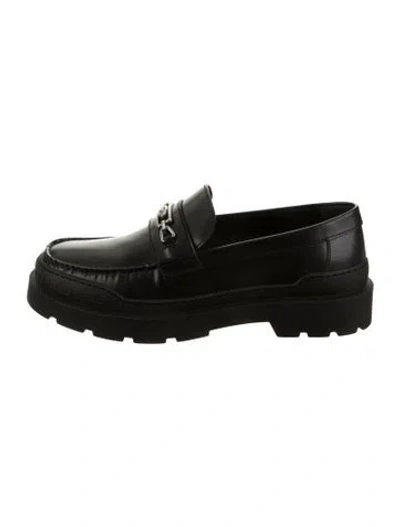 Pre-owned Gucci Leather Loafers In Green