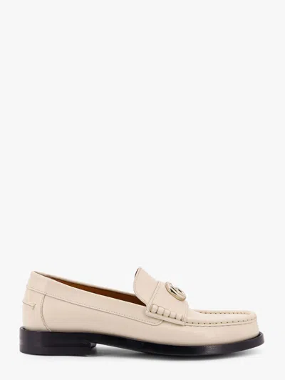 Gucci Leather Loafers In White