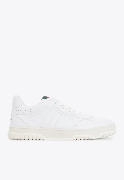 Gucci Leather Low-top Sneakers In White