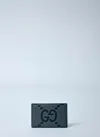 Gucci Leather Maxi Gg Cardholder In Black