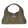 Gucci Leather Maxi ' Softbit' Shoulder Bag In Green