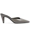Gucci Patent Leather Mules In Grey