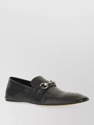 Gucci Leather Mules In Black