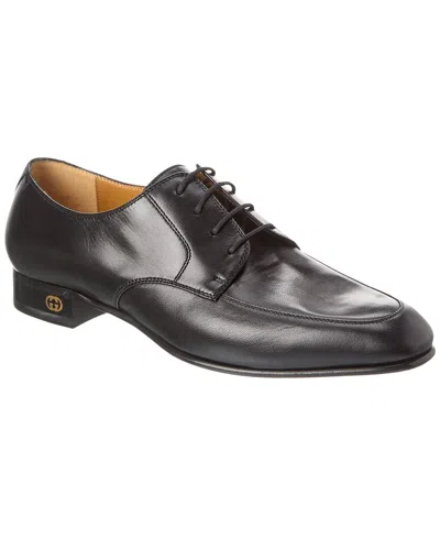 Gucci Leather Oxford In Black