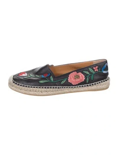 Pre-owned Gucci Leather Patterned Espadrilles In Multi