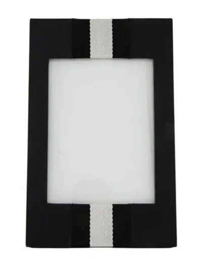 Pre-owned Gucci Leather Picture Frame In Black