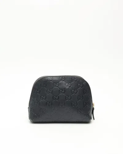 Gucci Leather Pouch In Black