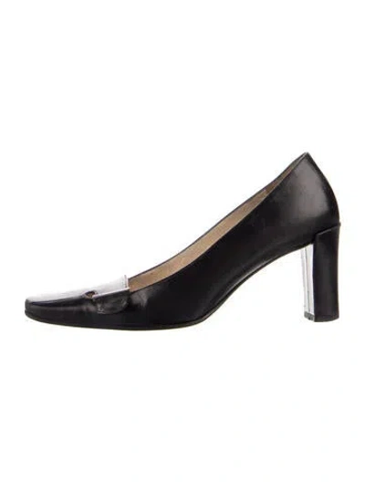 Pre-owned Gucci Leather Pumps In Black