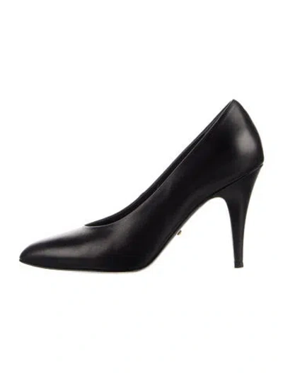 Pre-owned Gucci Leather Pumps In Blue
