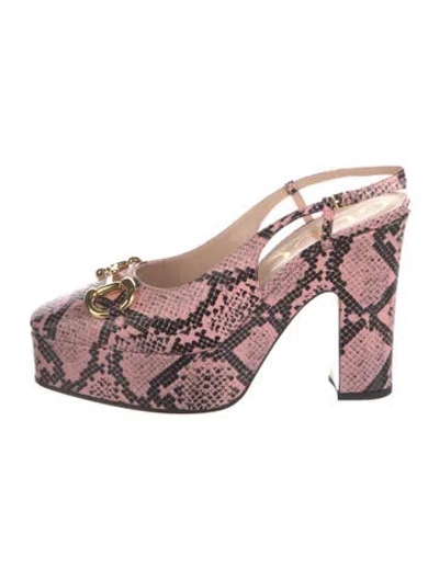 Pre-owned Gucci Leather Pumps W/ Tags In Pink