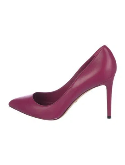 Pre-owned Gucci Leather Pumps W/ Tags In Purple