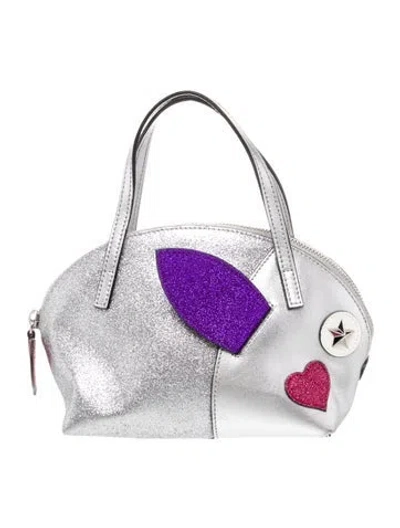 Pre-owned Gucci Kids' Leather Rabbit Bag In Metallic/silver