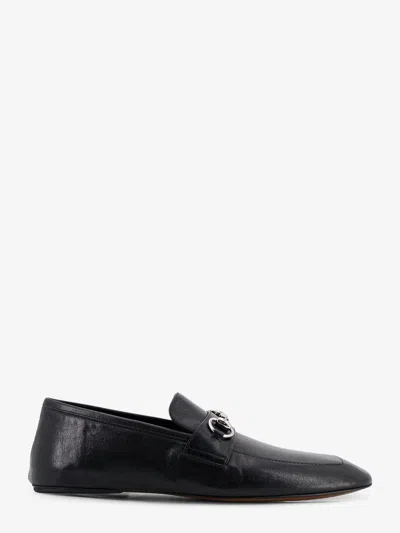 Gucci Leather Ragazzo Loafers In Black