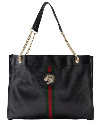 Gucci Leather Rajah Large Tote (authentic Pre-loved)