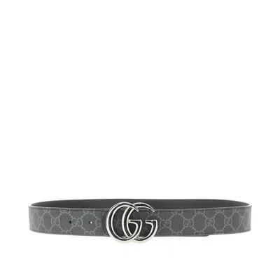 Gucci Leather Reversible Belt In Sand