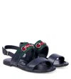 Gucci Leather Sandals In Multi