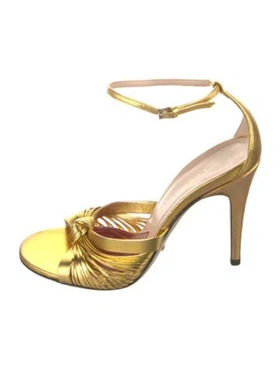 Pre-owned Gucci Leather Sandals