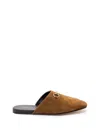 Gucci Men Brown Mule With Horsebit On The Front And All-over Gg Motif In Suede Man In Brown