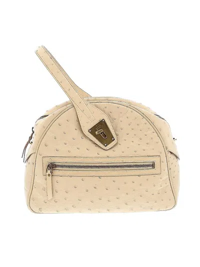 Pre-owned Gucci Leather Satchel In Ivory