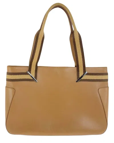 Gucci Leather Sherry Tote Bag (authentic Pre-loved) In Blue