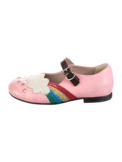 Pre-owned Gucci Babies' Leather Shoes In Pink