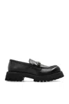 Gucci Black Calf Leather Loafers With Clamp In Black