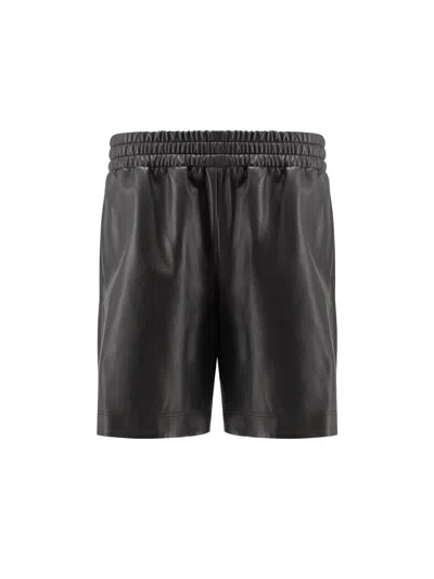 Gucci Leather Shorts In Gray