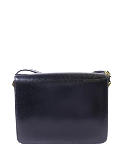 Pre-owned Gucci Leather Shoulder Bag In Black