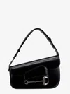 Gucci Leather Shoulder Bag With Iconic Frontal Horsebit