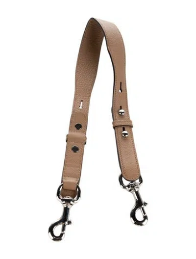 Pre-owned Gucci Leather Shoulder Strap In Brown
