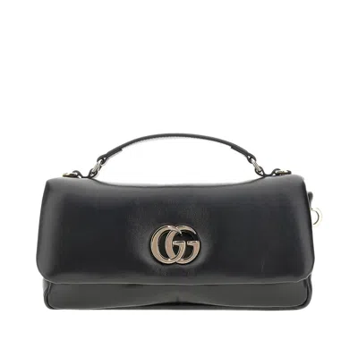 Gucci Leather Small 'gg Milano' Bag In Black