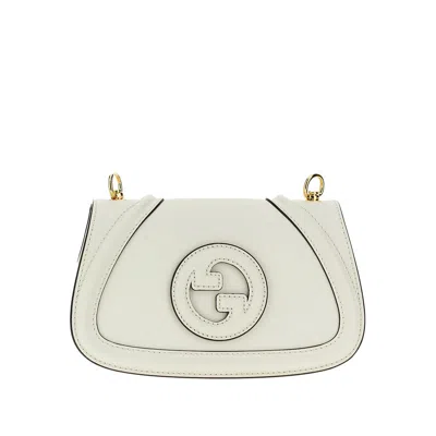 Gucci Leather Small ' Blondie' Bag In White