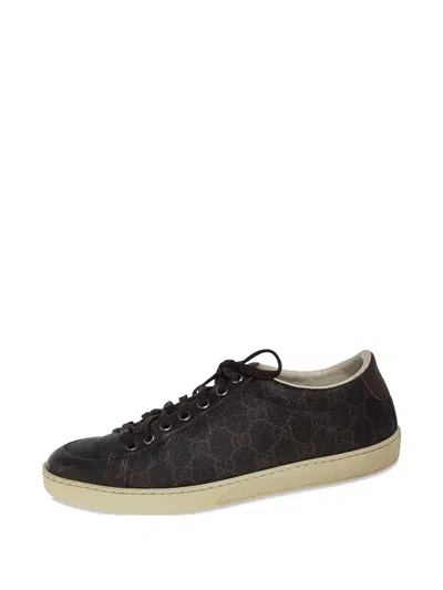 Pre-owned Gucci Leather Sneakers