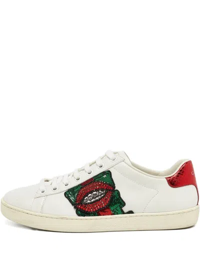 Pre-owned Gucci Leather Sneakers