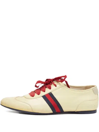 Pre-owned Gucci Leather Sneakers