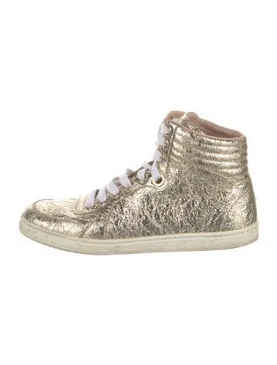 Pre-owned Gucci Leather Sneakers
