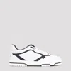 Gucci Men Re-web Leather Sneakers In White